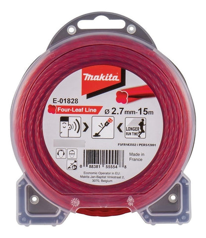 Hilo Nylon Estriado Orilladora 2.7mmx15m - Makita - Herram.cl