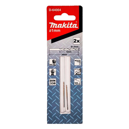 Broca Metal HSS-Tin 1x34mm 2 Pzas - Makita - Herram.cl