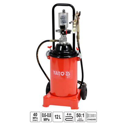 Engrasadora neumática 12 L / 0,85 L/min - Yato - Herram.cl