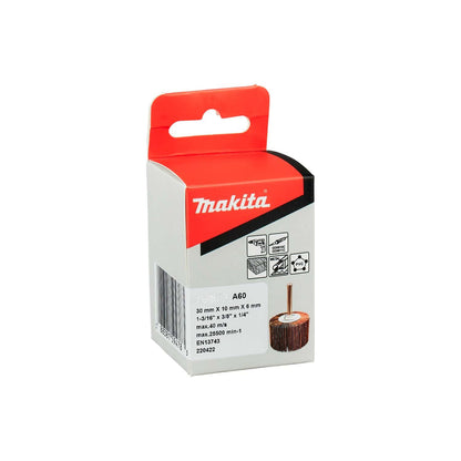 Rueda Traslapada 30x10mm Vástago 1/4'' - Makita - Herram.cl