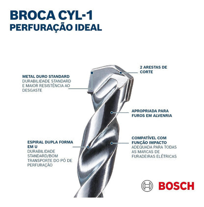Broca Concreto Bosch 10x80x120mm - Bosch - Herram.cl