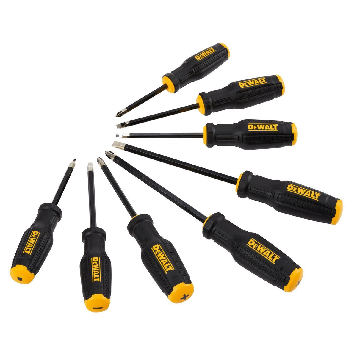 Set 8 Destornilladores DeWalt DWHT65102 ToughSeries MAX FIT - Herram.cl