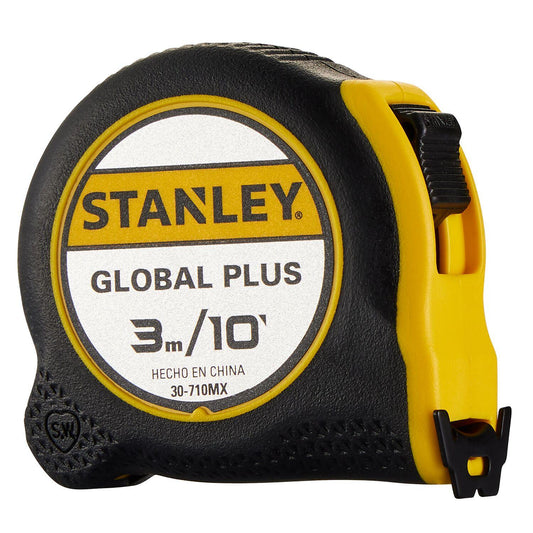 Flexómetro Huincha Stanley Global Plus 3 m 10 pies Compacto - Herram.cl