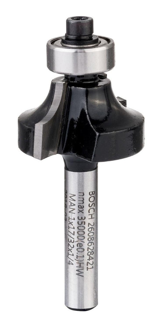 Fresa Redonda 1/4 , R6,3mm, D25,4mm, L13,2mm, G54mm - Herram.cl