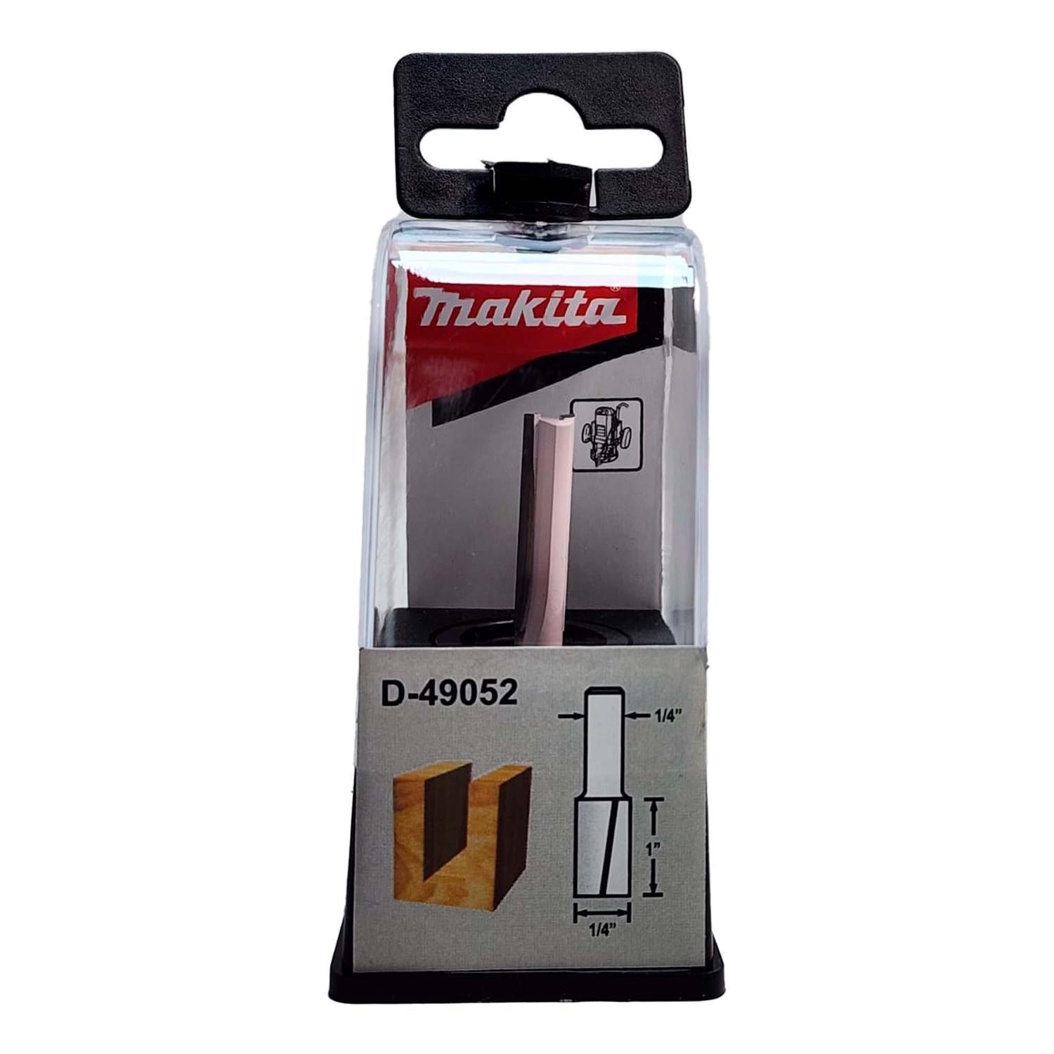 Fresa Recta 2 Filos Toma 1/4'' 1/4''x 2 - 1/4''x1'' - Makita - Herram.cl