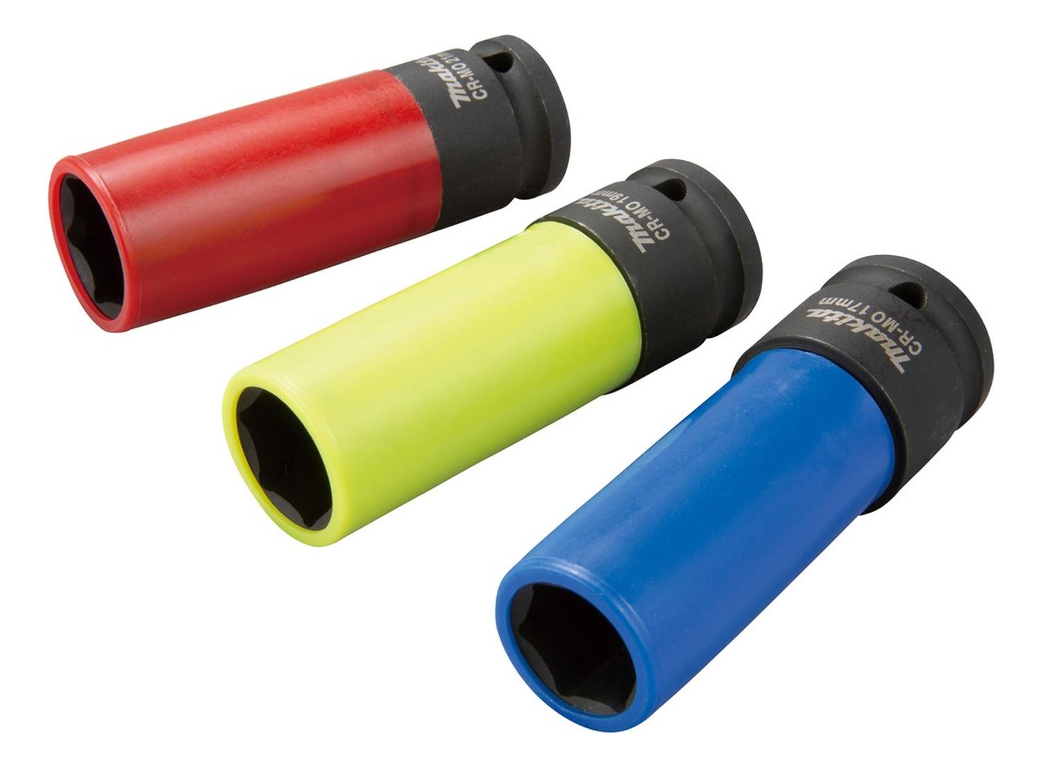 Set 3 Dados De Impacto 1/2 Para Tuercas De Rueda Makita - Herram.cl