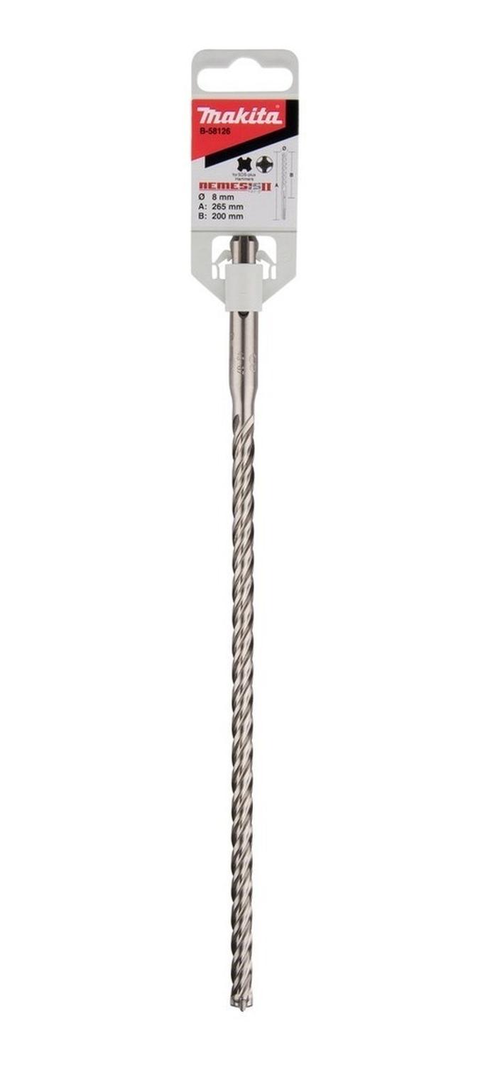Broca SDS - Plus Nemesis II 8x265mm (4 Filos) - Makita - Herram.cl