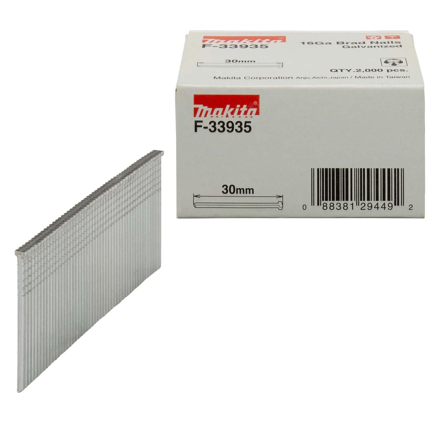 Clavos Puntas F30 Calibre 16 / 2.000 Pzas - Makita - Herram.cl