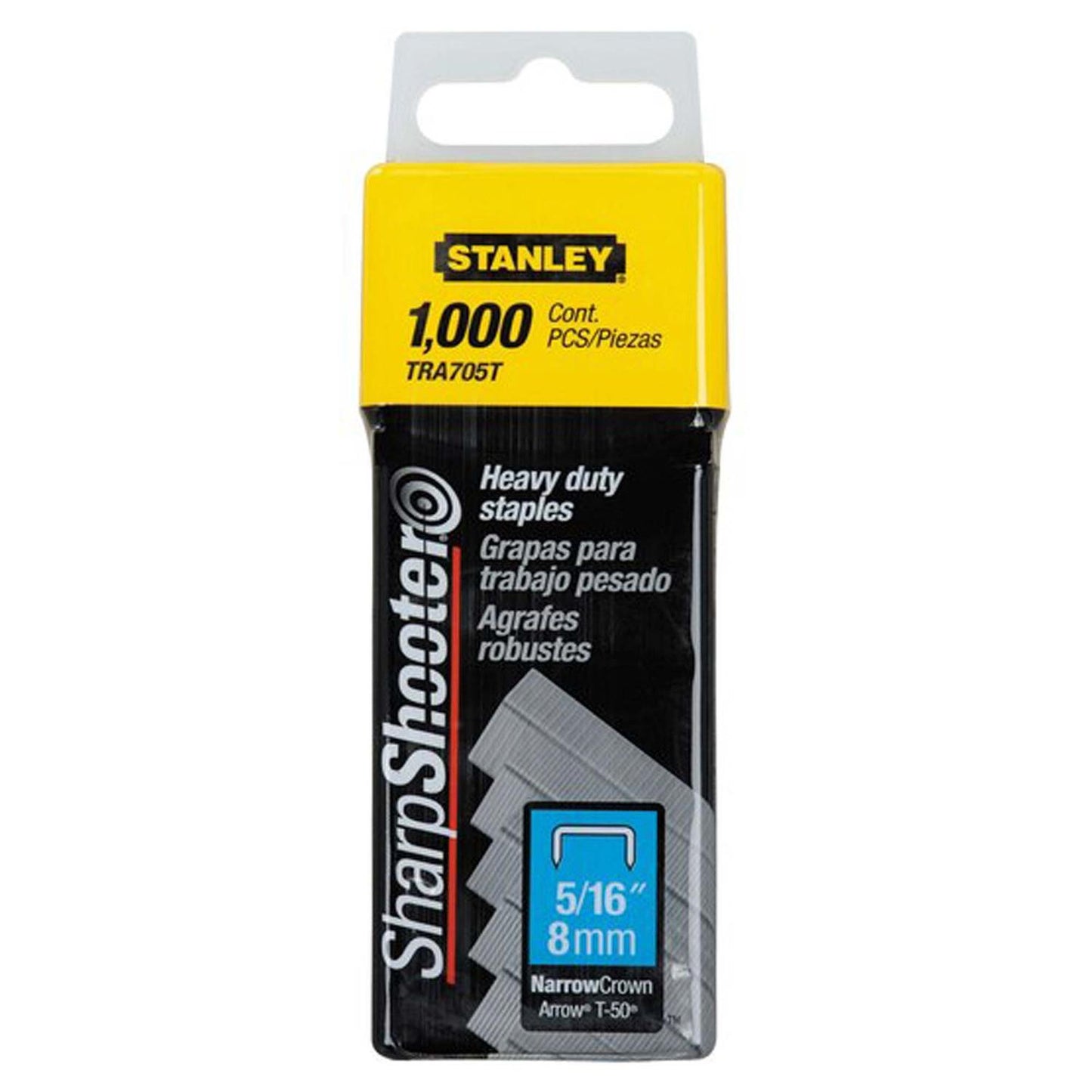 Grapas de Trabajo Pesado 5/16'' (8mm) 1.000 Unid. - Stanley - Herram.cl