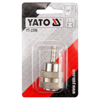 Acople Rápido YATO Neumático 1/4'' Hembra p/Manguera 6mm - Herram.cl