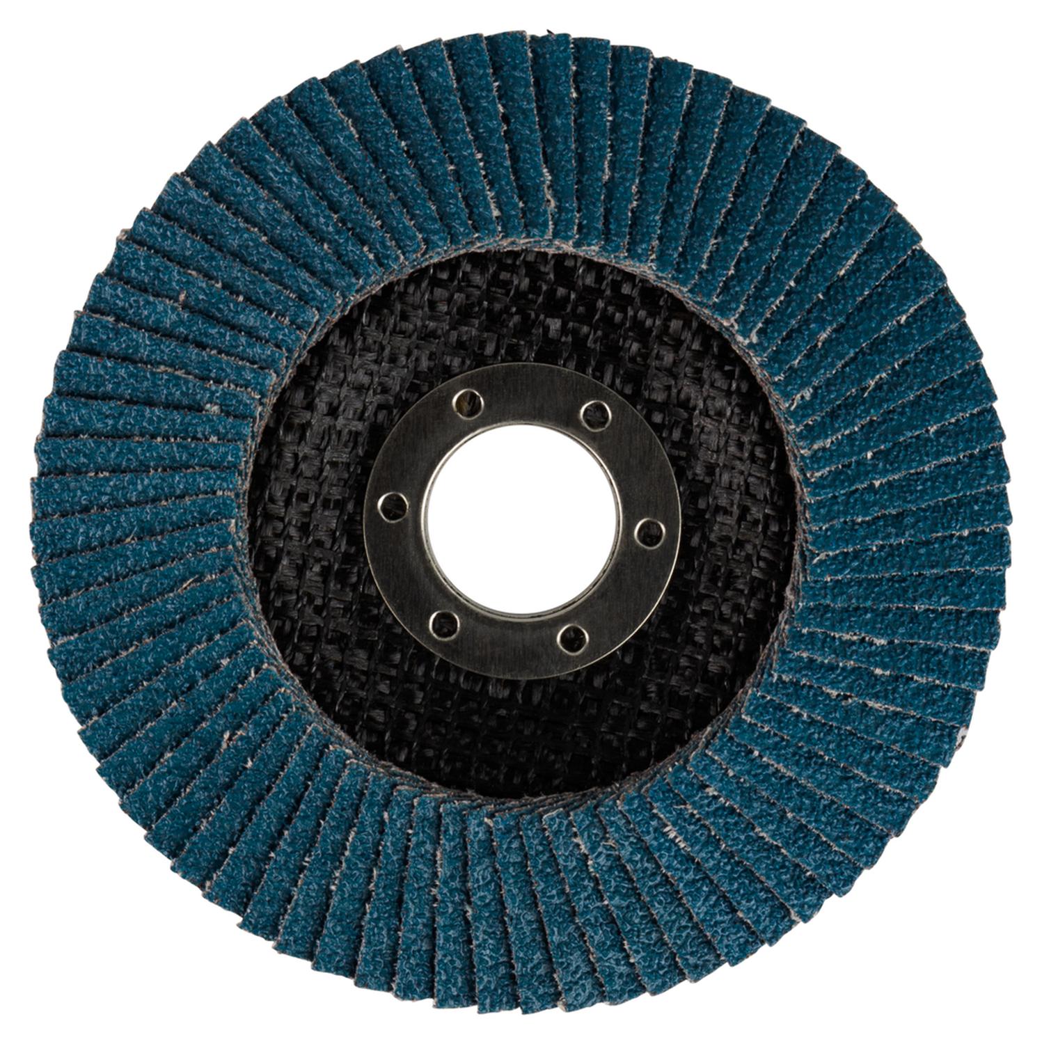 Pack 10 Discos Flap o Traslapado Para Inox 4 1/2'' Zirconio - Makita - Herram.cl