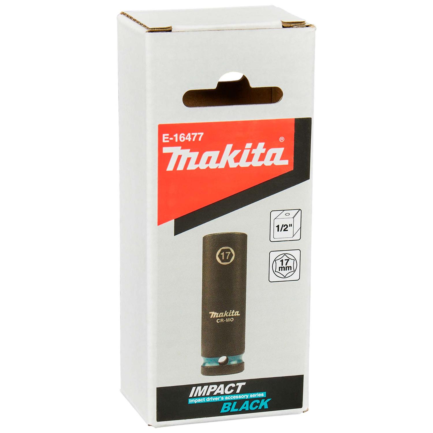 Dado De Impacto Largo 1/2'' 17mm Impact Black - Makita - Herram.cl