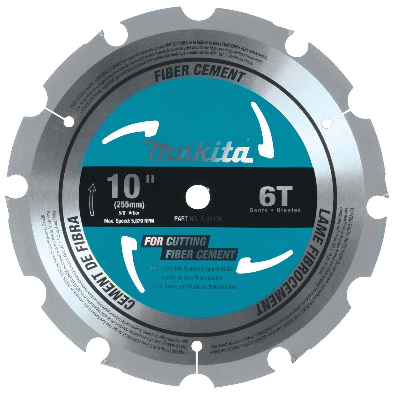 Disco Sierra Para Fibrocemento 10'' Eje 5/8'' / 6 D - Makita - Herram.cl