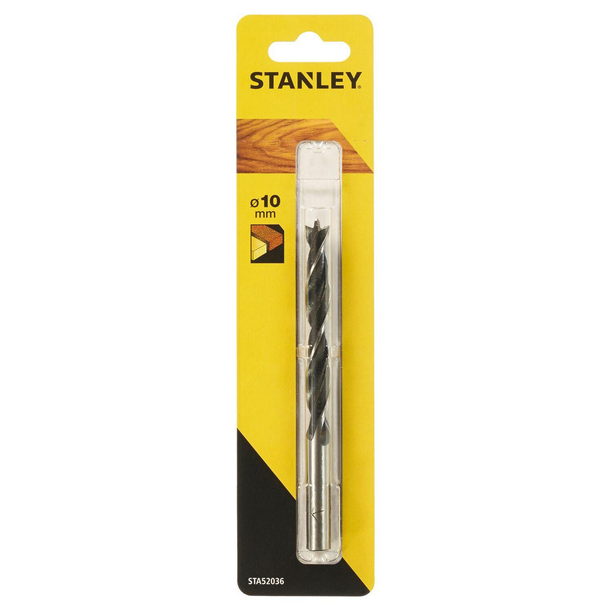 Broca Stanley Bradpoint Madera 10mm Punta Centradora Cr-V - Herram.cl