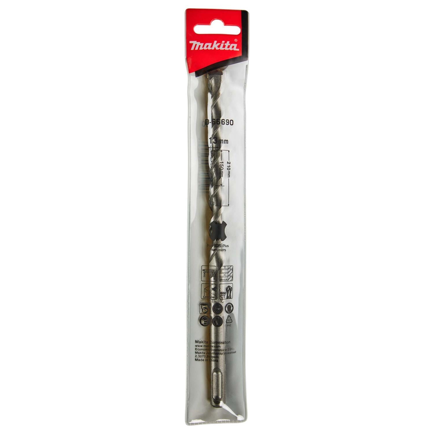 Broca SDS - Plus 13x210mm (largo Útil 150mm) - Makita - Herram.cl