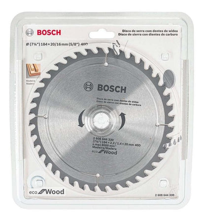 Disco De Sierra Circular Bosch Eco For Wood 7 1/4'' 40 D - Herram.cl