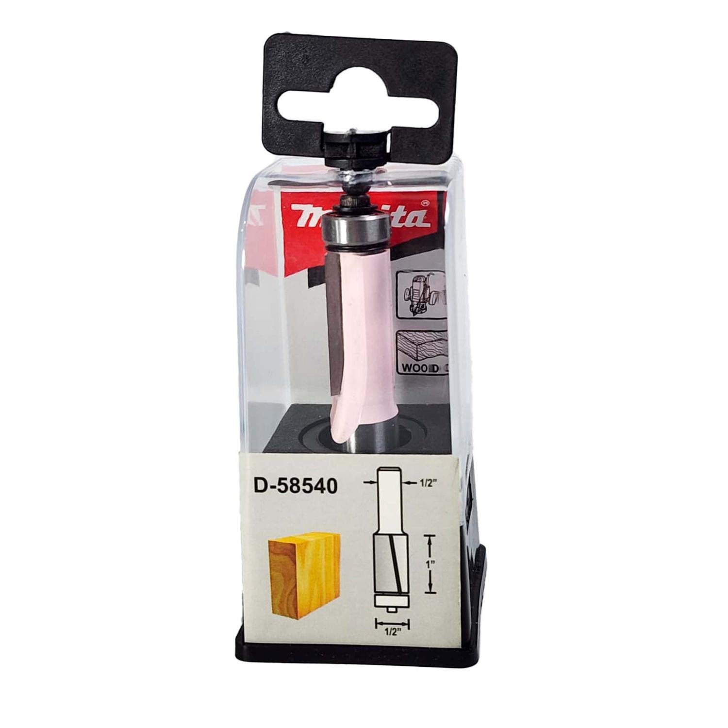 Fresa Recta 2 Filos 1/2''x1'' Toma 1/2'' Laminados - Makita - Herram.cl