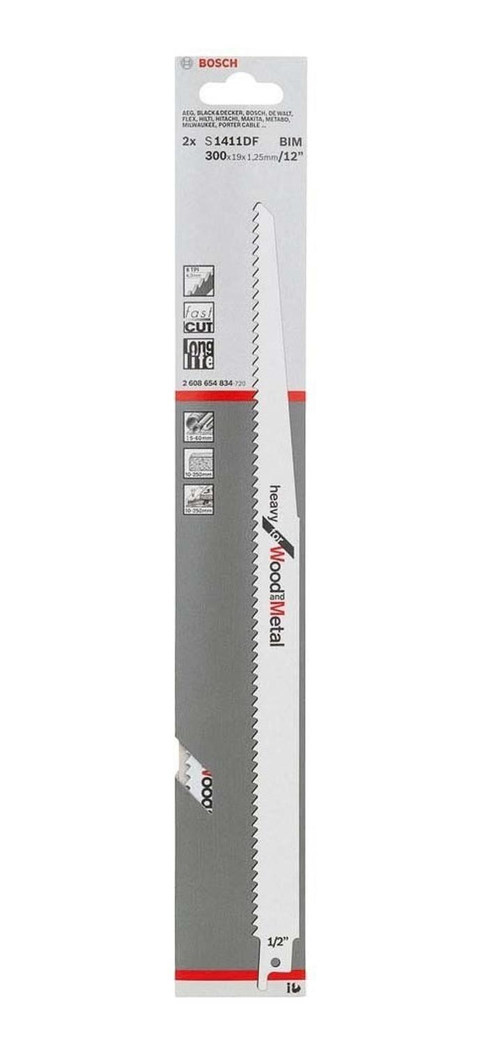 Hojas De Sierra Sable Heavy For Wood And Metal 300mm - Bosch - Herram.cl