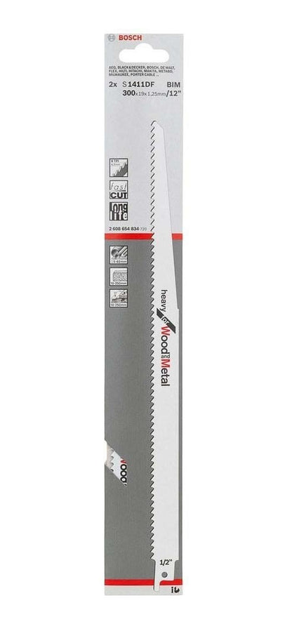 Hojas De Sierra Sable Heavy For Wood And Metal 300mm - Bosch - Herram.cl