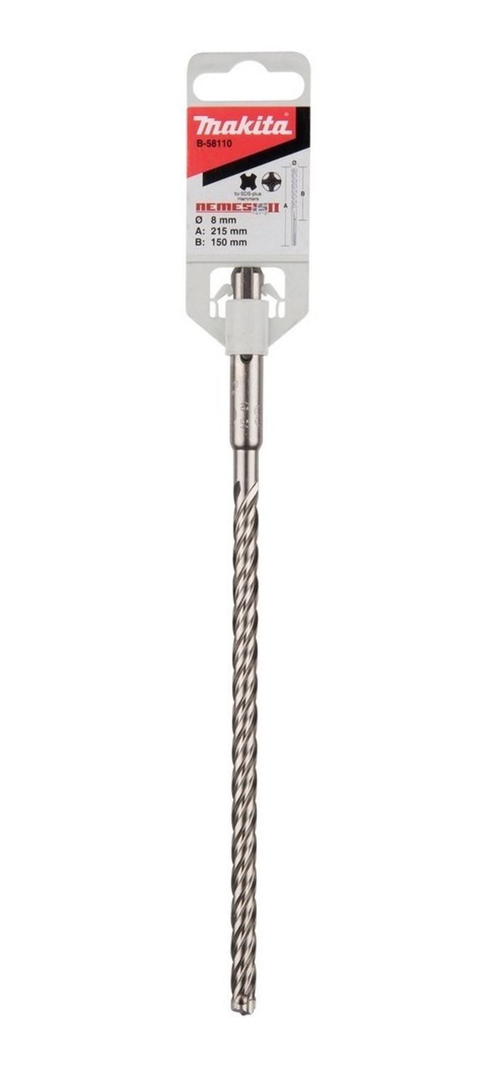 Broca SDS - Plus Nemesis II 8x215mm (4 Filos) - Makita - Herram.cl