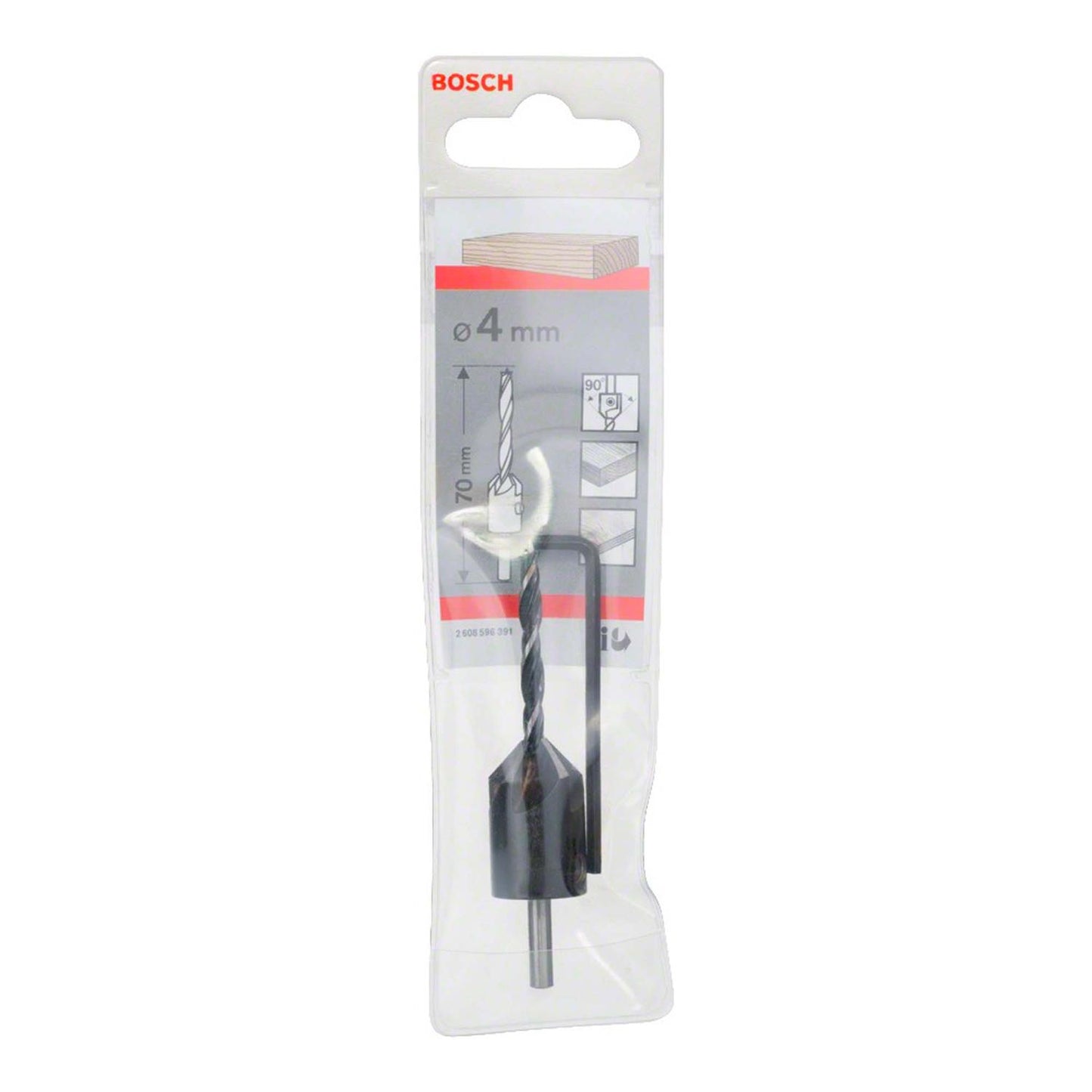 Broca Brad Point con avellanado 90° 4x16x70mm - Bosch - Herram.cl