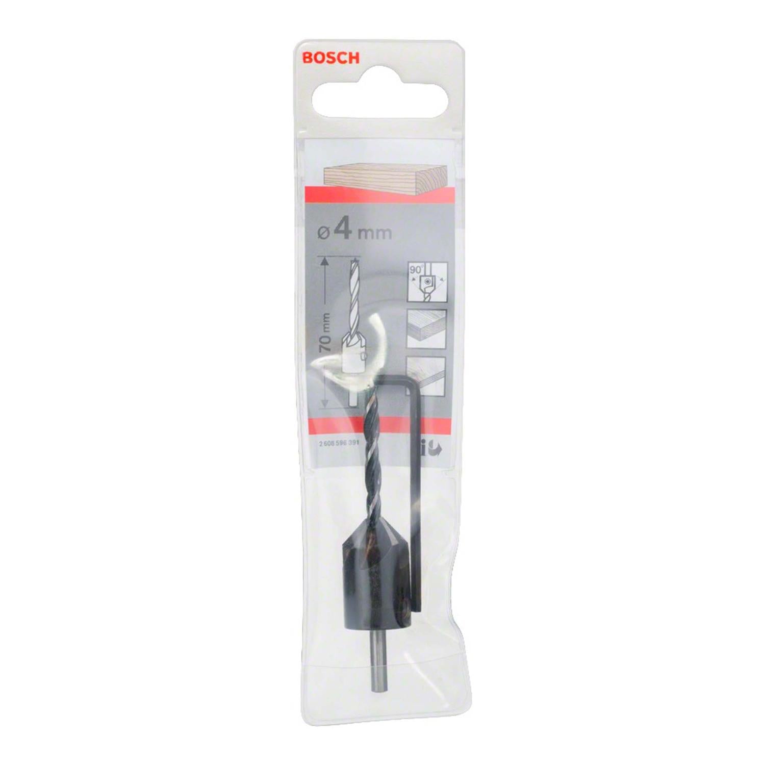 Broca Brad Point con avellanado 90° 4x16x70mm - Bosch - Herram.cl