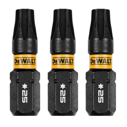 Puntas FLEXTORQ T25 - 1'' (25.4mm) 3 Pzas - DeWALT - Herram.cl