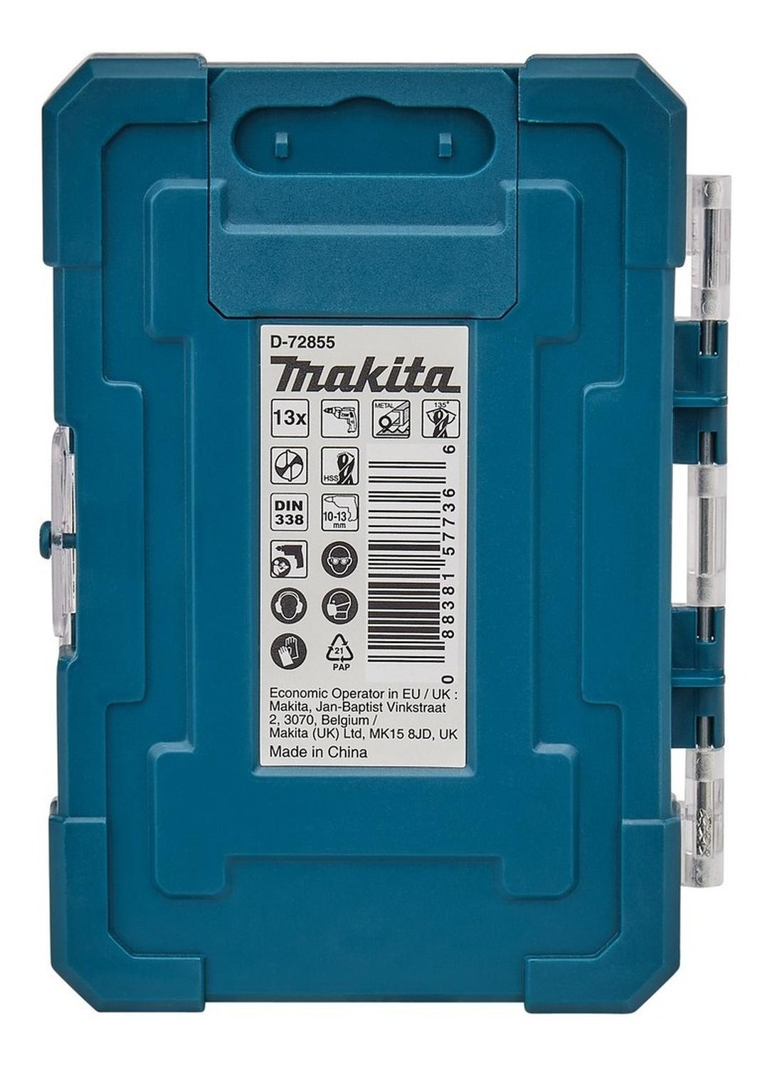 Set 13 Brocas HSS - tin Metal Surtido Makta D - 72855 - Herram.cl
