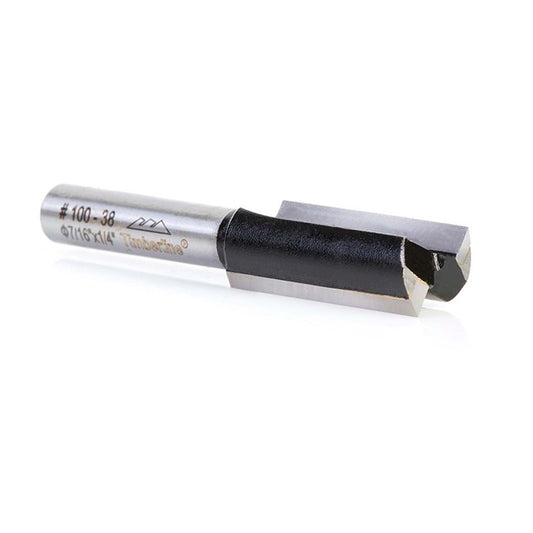 Fresa Recta 2 Filos 7/16''x1'' Toma 1/4'' - Timberline - Herram.cl