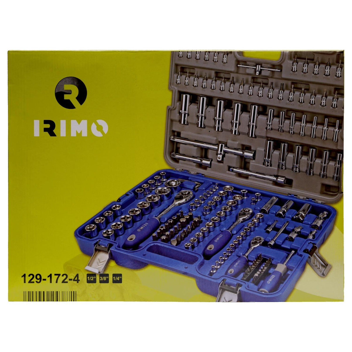 Juego De Dados 1/4''-3/8''-1/2'' 172 Pzas - Irimo - Herram.cl