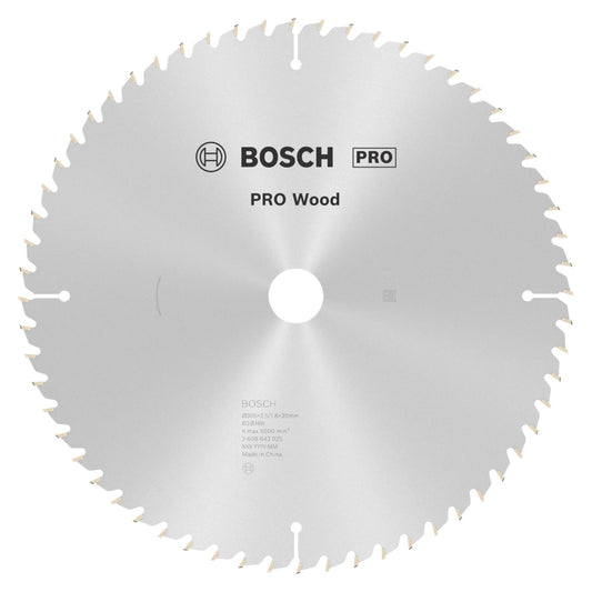 Disco De Sierra Circular PRO Wood 12''x2,5x30mm 60 D - Bosch - Herram.cl