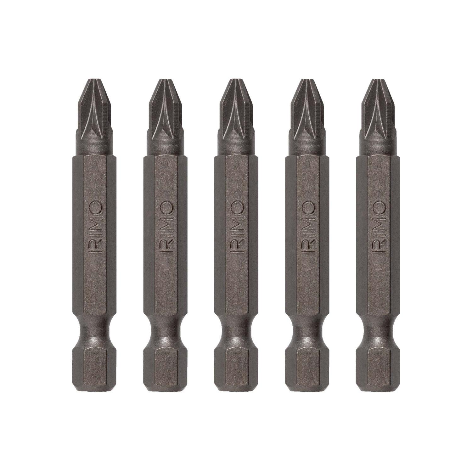 Puntas de Atornillar PZ2x50mm 5 Pzas - Irimo - Herram.cl