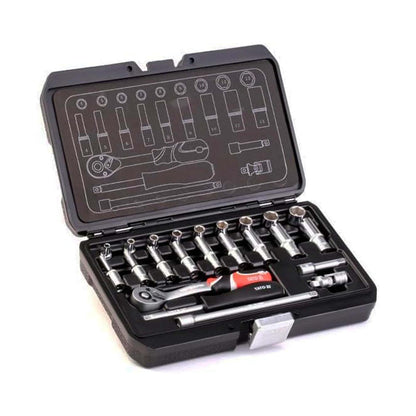 Juego De Dados Cuadrante 1/4'' 23 Pzas - Yato - Herram.cl