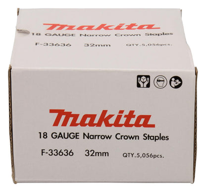 Grampas F32 Calibre 18 (5.056 Ud.) - Makita - Herram.cl