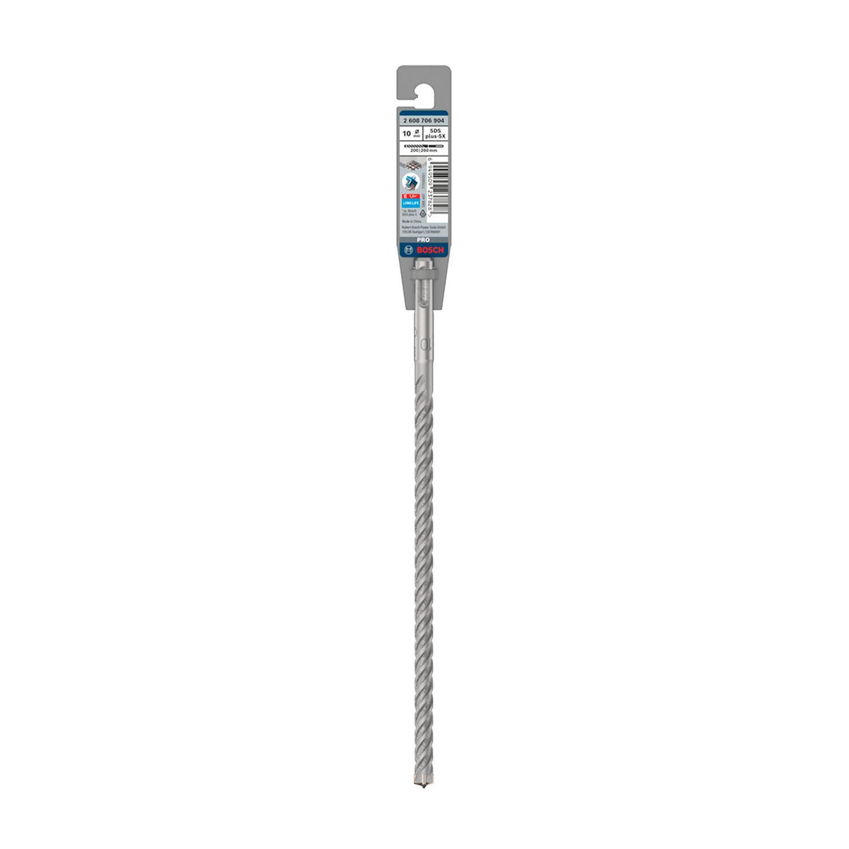 Broca Hormigón Bosch PRO SDS-Plus-5X 10x260mm 4 Filos - Herram.cl