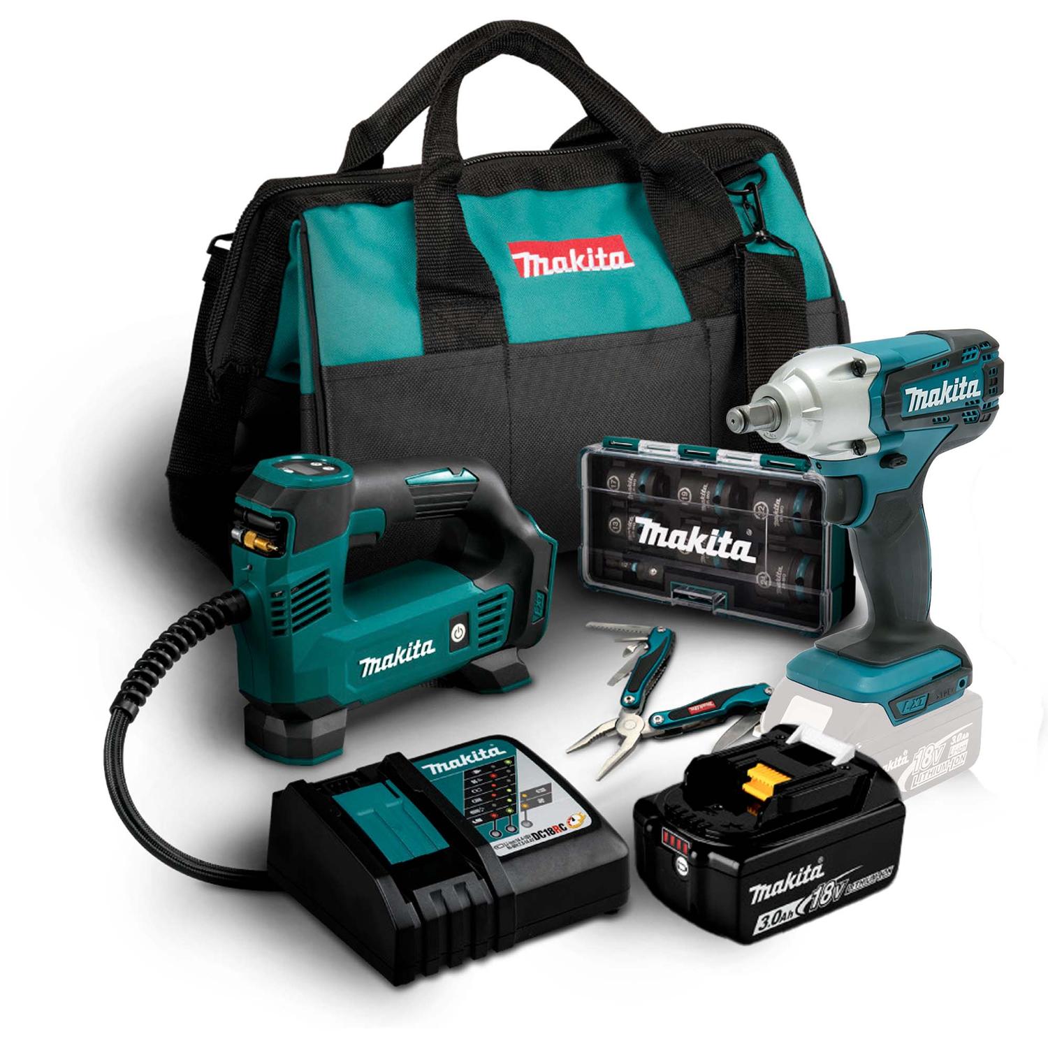 Kit Makita Herramientas Inalambricas Para Automovil 18 V LXT - Herram.cl