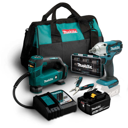 Kit Makita Herramientas Inalambricas Para Automovil 18 V LXT - Herram.cl