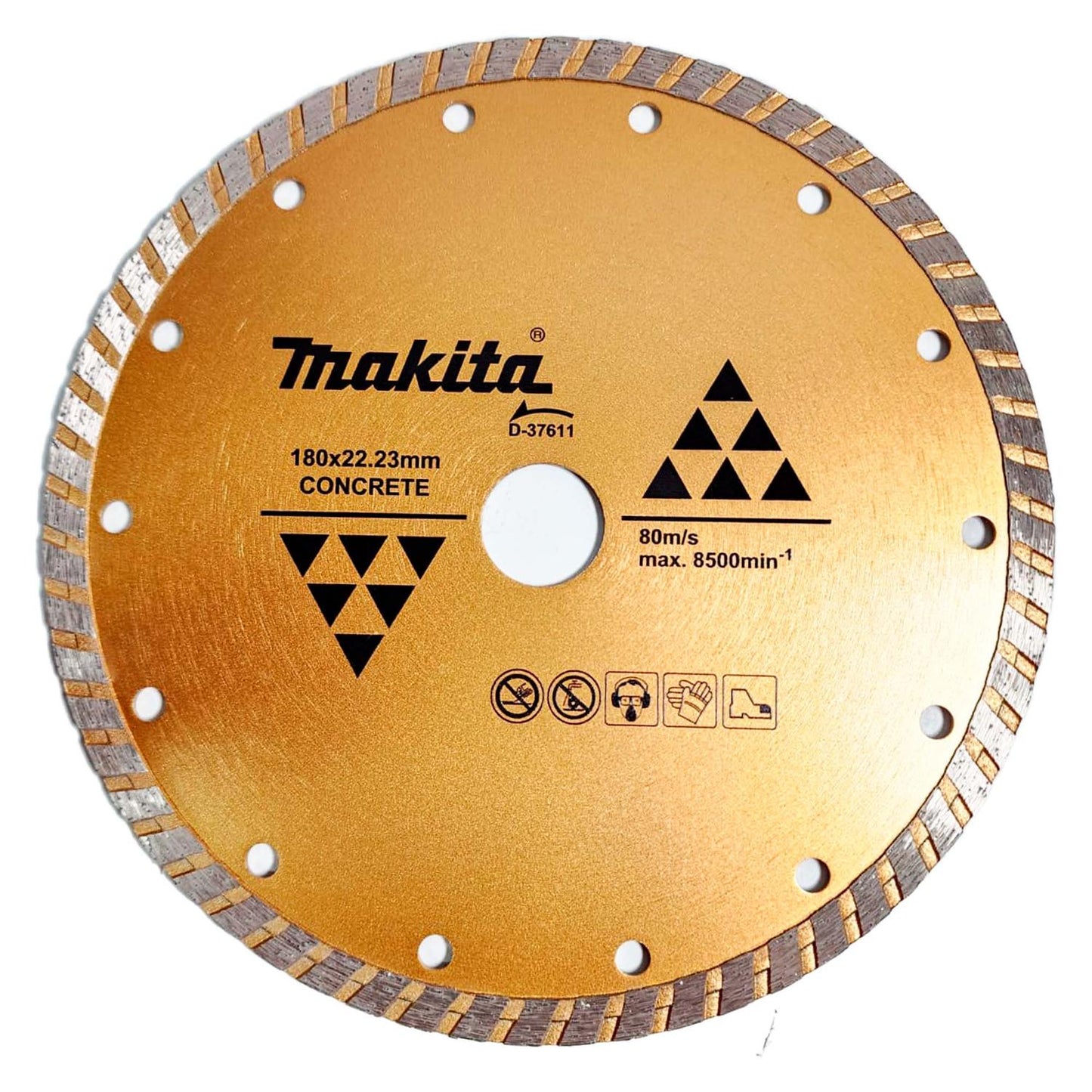 Disco Diamantado Continuo Turbo 7''x22,23mm Concreto - Makita - Herram.cl
