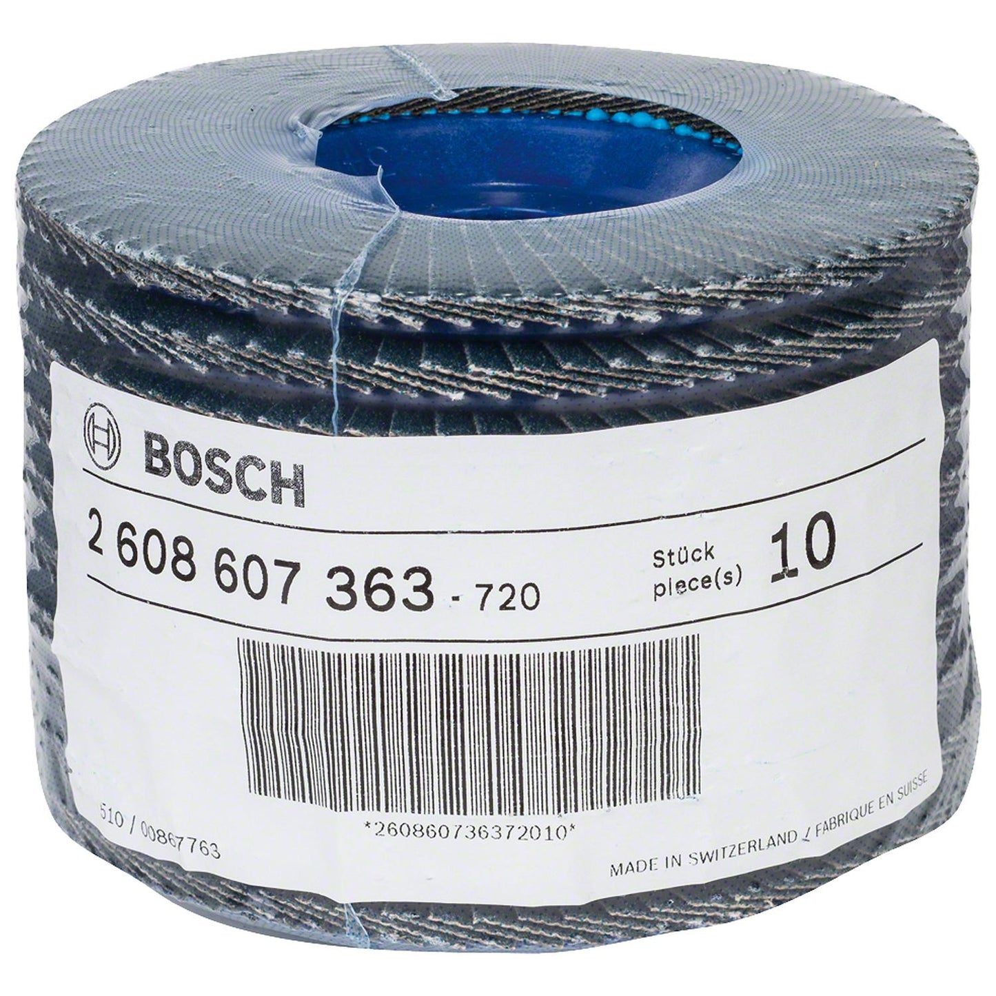 Pack 10 Discos Flap Expert For Metal 115mm G80 Recto - Bosch - Herram.cl