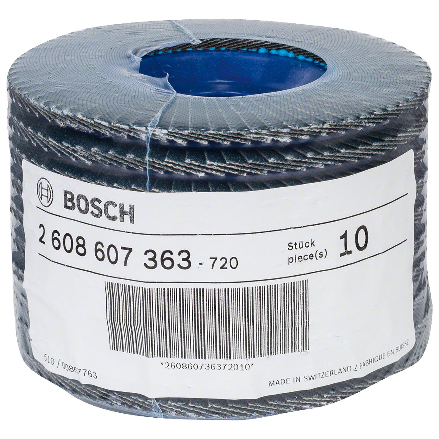 Pack 10 Discos Flap Expert For Metal 115mm G80 Recto - Bosch - Herram.cl