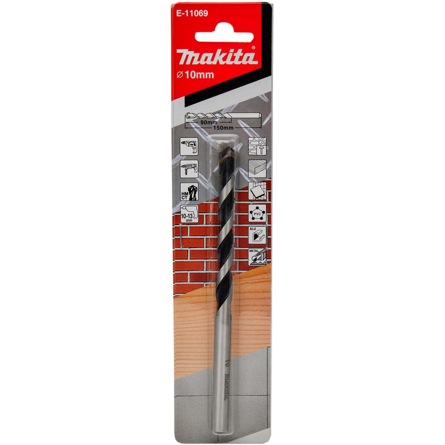 Broca Multimaterial TCT 10x150mm - Makita - Herram.cl