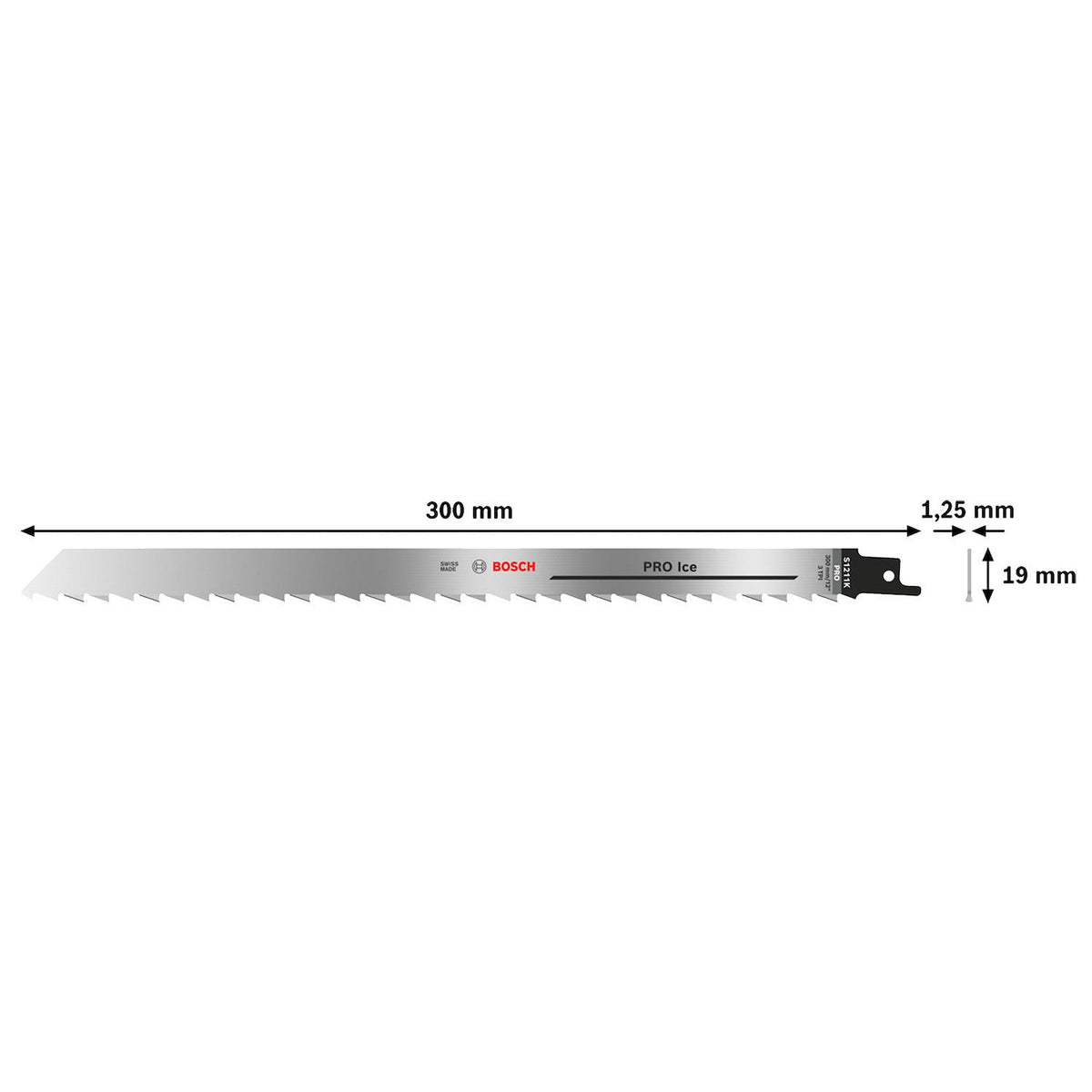 Pack 2 Hojas Sierra sable PRO ice 300mm 3 TPI - Bosch - Herram.cl