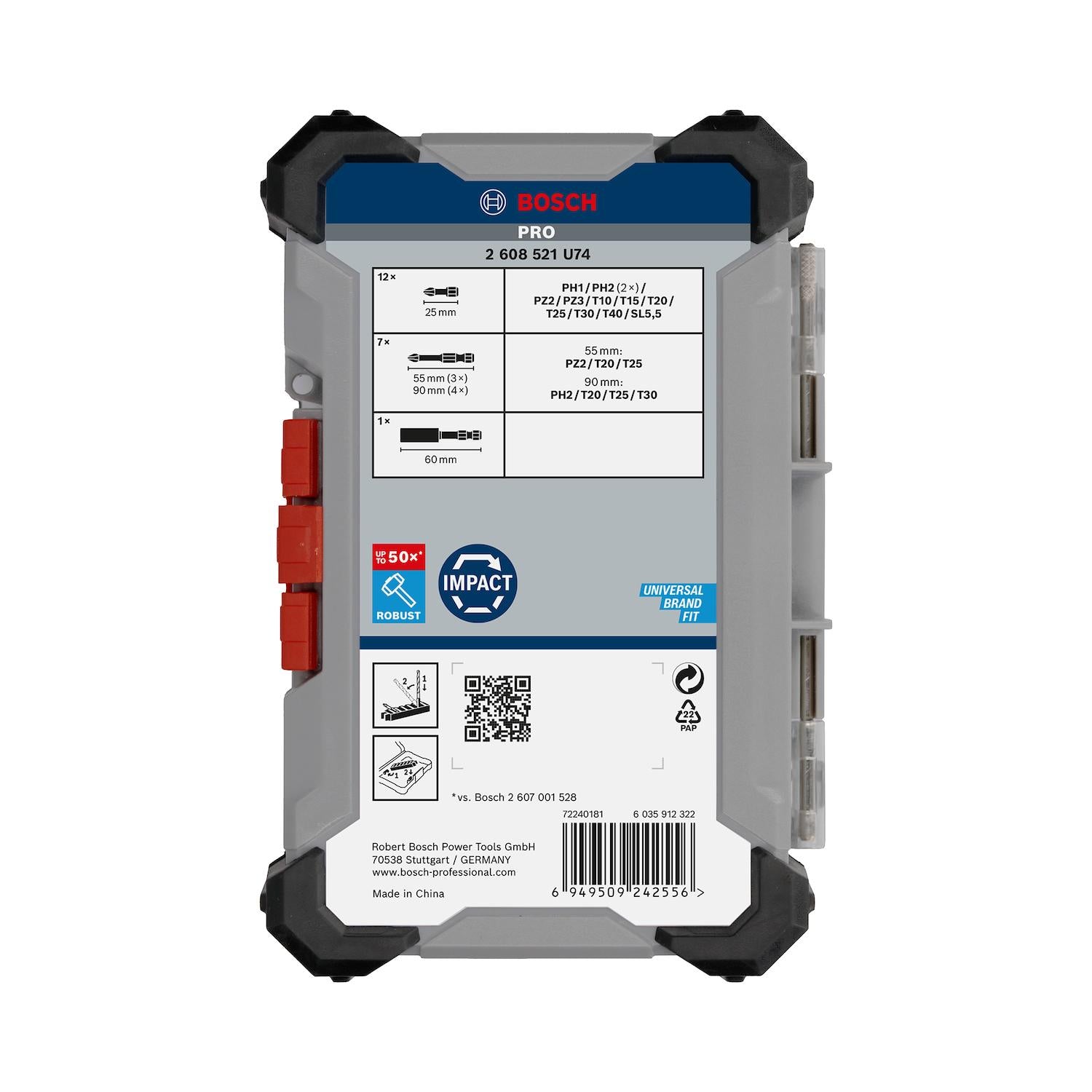 Kit De Puntas PRO Impact Pick+Click 20 Pzas - Bosch - Herram.cl