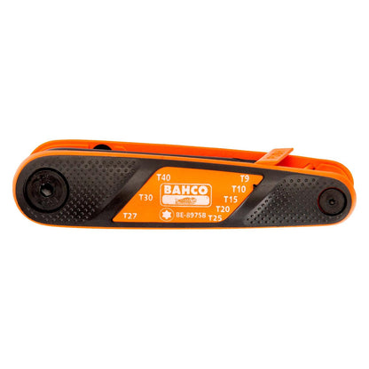 Juego de 8 LLaves Torx en Navaja mango Suave - Bahco - Herram.cl