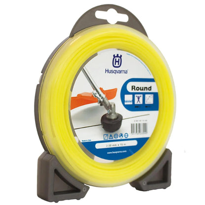 Rollo de hilo de corte nylon Husqvarna 2,0mm x 15 mm - Herram.cl