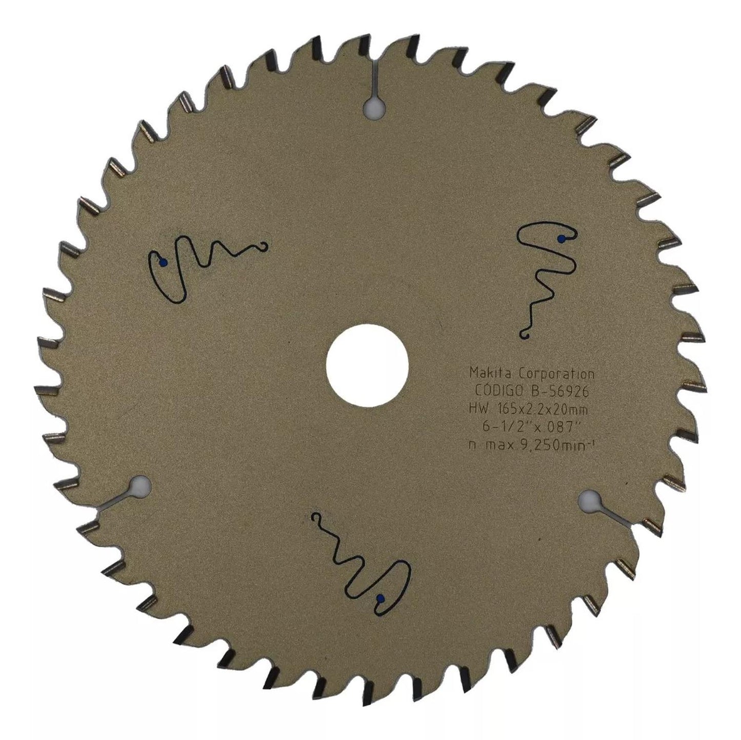 DISCO DE SIERRA (HI - ATB) 6 1/2'' EJE 20mm PARA SP600D MDF - Herram.cl