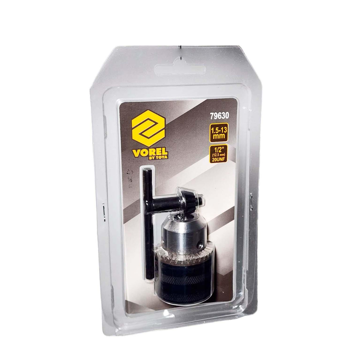 Mandril con Llave VOREL 79630 1.5-13mm Rosca 1/2" - Herram.cl