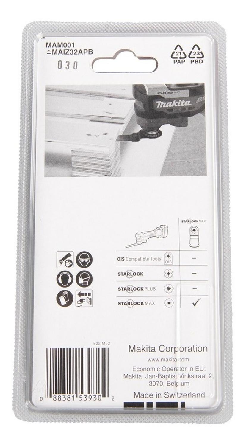 Hoja De Imersion 32x80mm Starlock Max Mam001 - Makita - Herram.cl