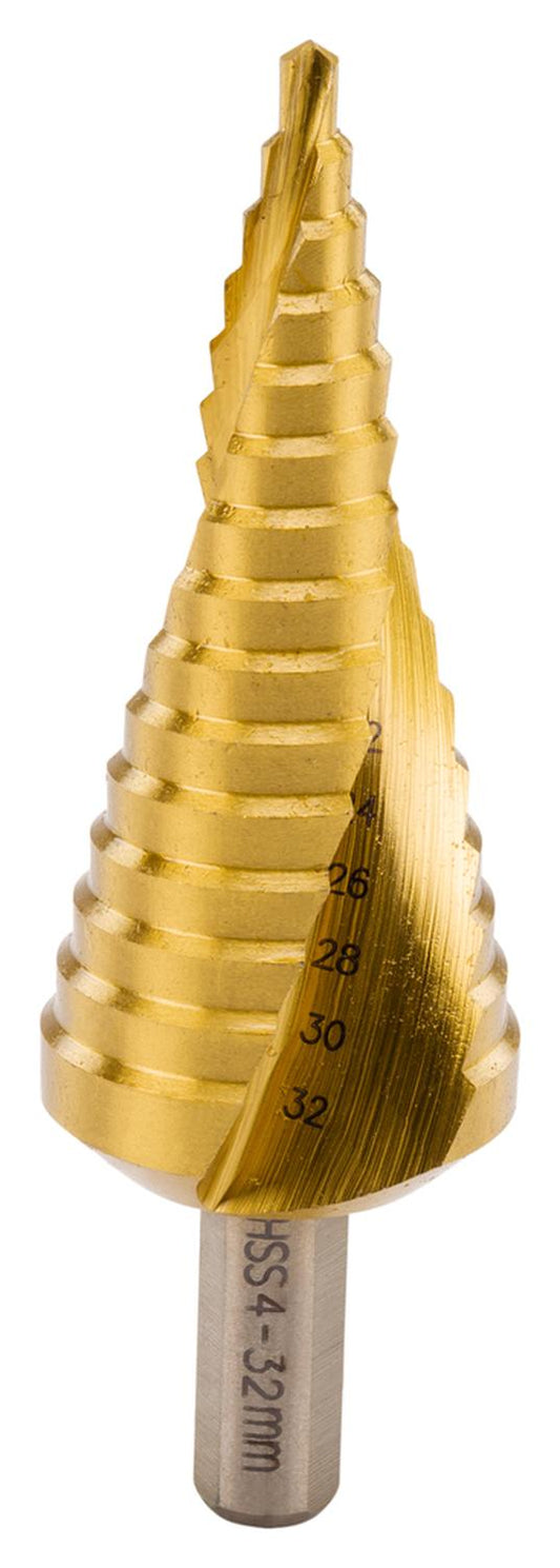 Broca Escalonada Espiral 4 - 32mm (Titanium) - Makita - Herram.cl