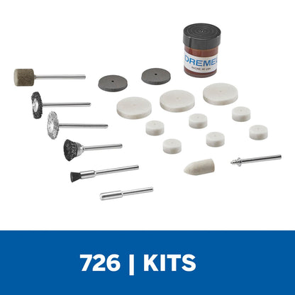 Micro Kit De Limpieza Y Pulido 20 Pzas (726) - Dremel - Herram.cl